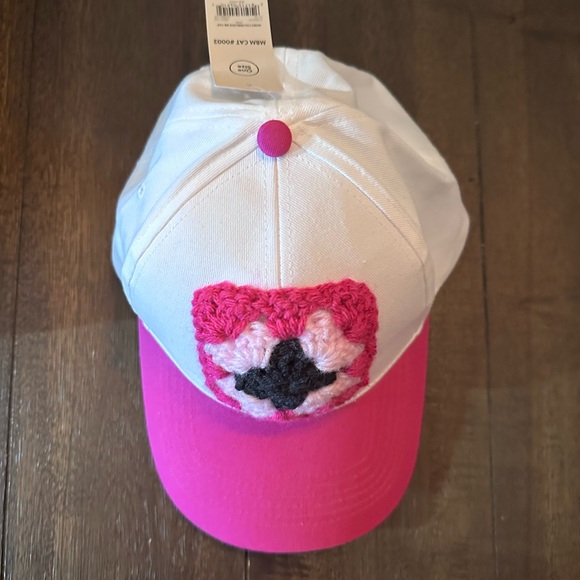 Crochet Granny Square Trucker Hat; Pink Black Handmade Crochet Baseball Hat - Picture 2 of 5